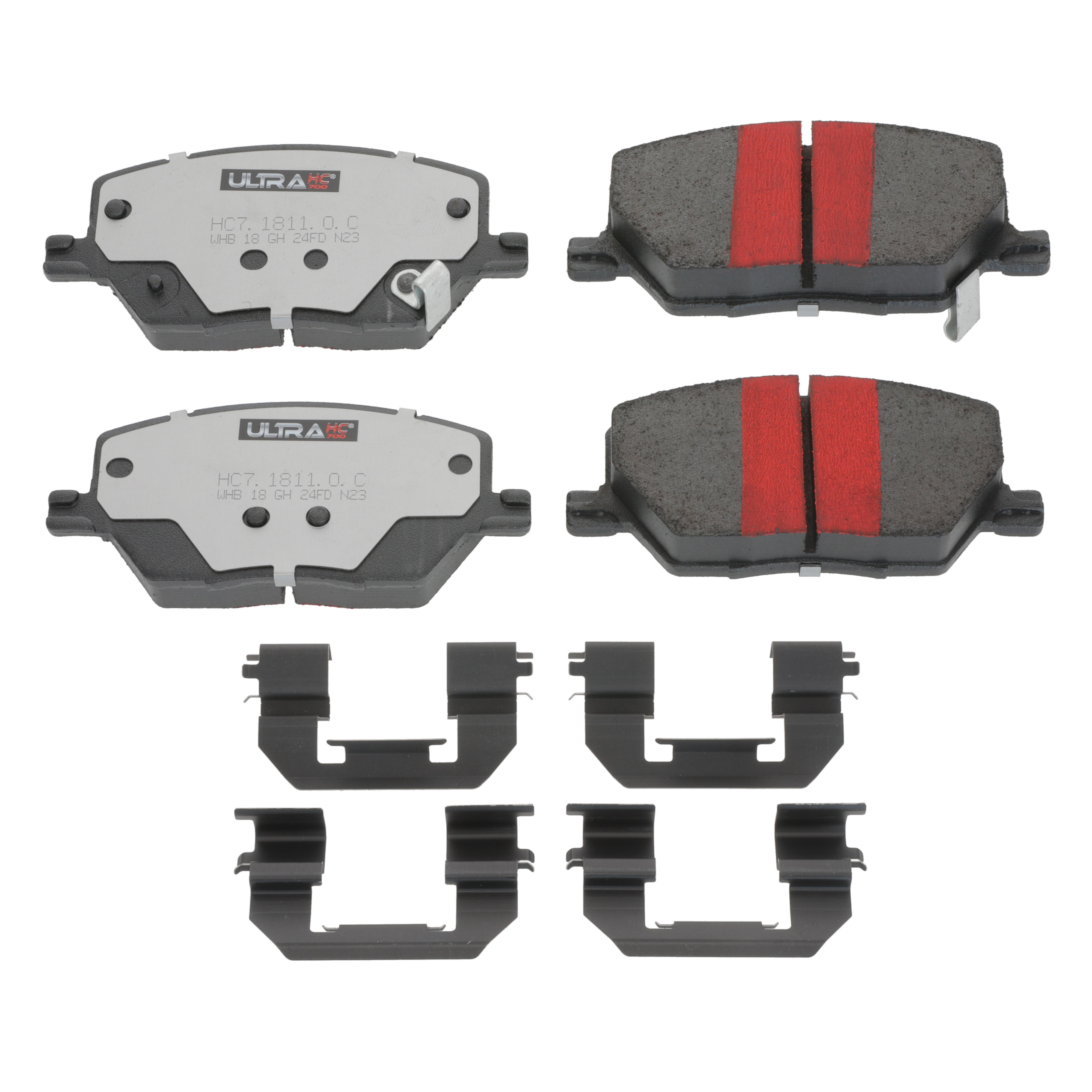 UltraHC 700 Brake Pad Set, Front HC7.1811.0.C, Jeep Compass 2022-2017