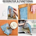 thumbnail image 4 of Shells on The Beach Tea Towels 4 Pack Summer Kitchen Dish Cloth with Hanging Loop, 18"x28" Lint-Free Absorbent Towel for Kitchen Drying Wiping and Cleaning, 4 of 7