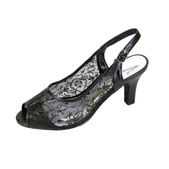 FLORAL Ashley Women's Wide Width Peep-Toe Dress Shoes