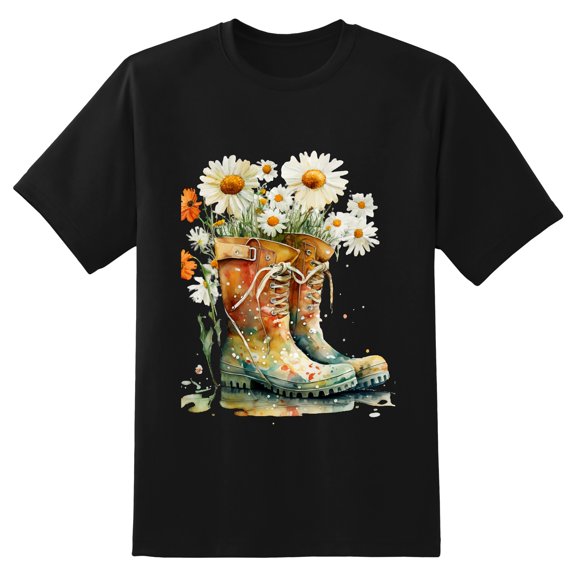 Men's Graphic TeeFlowers (12) Letter Print T-Shirts Round Neck Short Sleeves Sizes XS-5XL Summer Daily Casual Tops
