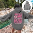thumbnail image 3 of Ayfxijin Women Hoodies Pullover Letter Print Long Sleeve Fall And Winter Loose Fashion Pullover Hoodies, 3 of 6