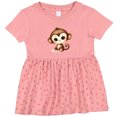 thumbnail image 3 of Inktastic Baby Monkey Girls Baby Dress, 3 of 5