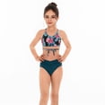 thumbnail image 7 of Shadoumai Girls Swimsuits Size 10-12 Cutout Bikini Sets Spaghetti Strap Tankini Sets 3 Piece Cutout Girls Bathing Suits Size 7-8, 7 of 7