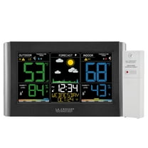La Crosse Technology Wireless Digital Color Weather Station with Alerts, Black, C85845-INT