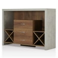 thumbnail image 4 of Pedesaan Wood Multi-Storage Buffet, Distressed Walnut, 4 of 5