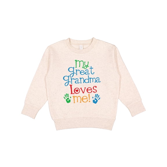 Inktastic My Great Grandma Loves Me for Grandson Toddler Sweatshirt