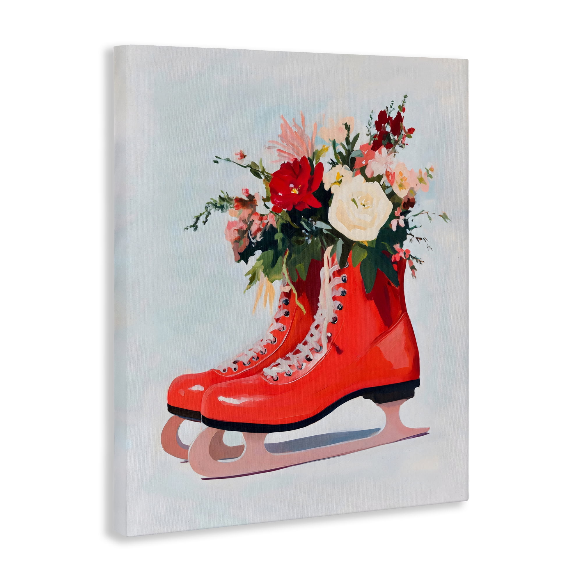 Stupell Industries Floral Ice Skates Canvas Wall Art, design by The Prints Vibe