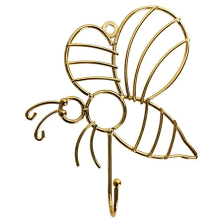 

Bee Festival Hook Imitation Gold Metal Hook Wall Mounted Bee Hook Creative Coat Gift Electroplating Hook Home Kitchen Tools