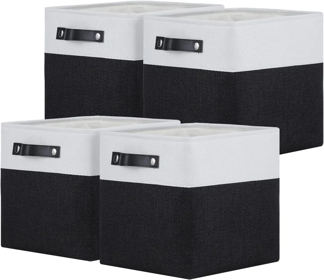 Fabric Cube Baskets for Shelf,Nursery,Toys,Fabric Storage Cubes 11x11