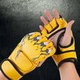 thumbnail image 3 of Guantes de Boxeo Mma perfecl Protector Transpirable Duraderos Medio Garra de Tigre Amarillo, 3 of 8