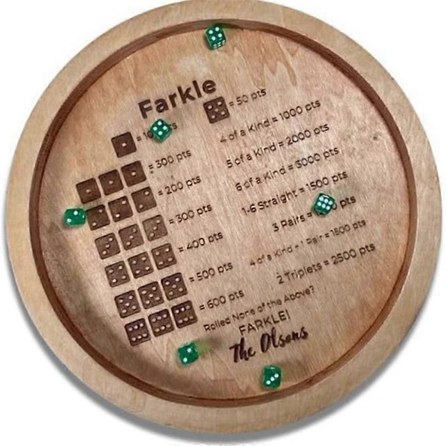 Wooden Dice Tray for Farkle Classic Dice Game, Farkle Dice Tray, Farkle Classic Dice Game, Dice Tra