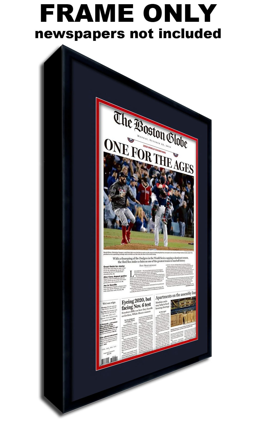 Newspaper Frame Made to Display Newspapers Measuring 11x24 Inches