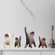thumbnail image 4 of 3/4 figuras de elefantes de cerámica de estilo vintage para decoración del hogar. 4 piezas multicolor, 4 of 7
