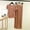 Khaki, variant on Blmnix Modal Pajamas Womens Pajama Plus Size Pajamas Sleepwear Sets Sleepwear Short Sleeve Full Crew Neck Beige Wide-Leg Cotton Pajamas for Women,XXL