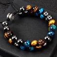 thumbnail image 2 of 1 Uds. Pulseras para hombres y mujeres para protección Perles Diamtre 8mm Noir Bleu Jaune Tigre Cristal Pierre Naturelle pulsera Homme Et Femme Cha, 2 of 5