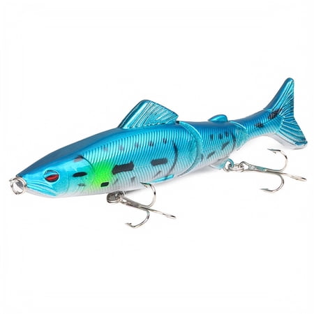 3-Pack Multi-Jointed Swimbait 3-Section Fishing Lures Realistic Sinking Hard Baits for Bass Trout Musky Lifelike Swimming Action Fishing Gear