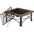 thumbnail image 4 of Outdoor Expressions 30 In. Slate Square Steel Fire Pit FTB-013SB, 4 of 4