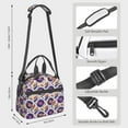 thumbnail image 3 of Goofa record rock Skull star Pattern Lunch Bag ,Insulated Lunch Box, Small Leakproof Cooler Food Lunch Containers Reusable High Capacity Lunch Tote Bags, 3 of 8