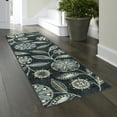 thumbnail image 2 of Maples Rugs Reggie Bohemian Floral Blue Washable Hallway Runner Rug, 2' x 7', 2 of 6