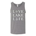 thumbnail image 2 of Wild Bobby, Anchor Wheels Love Lake Life, Men Graphic Tank Top, Heather Grey, Medium, 2 of 4