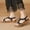 Black, variant on Womens Summer Sandals Casual Summer Comfortable Ankle Elastic Bohemian Flat Sandals