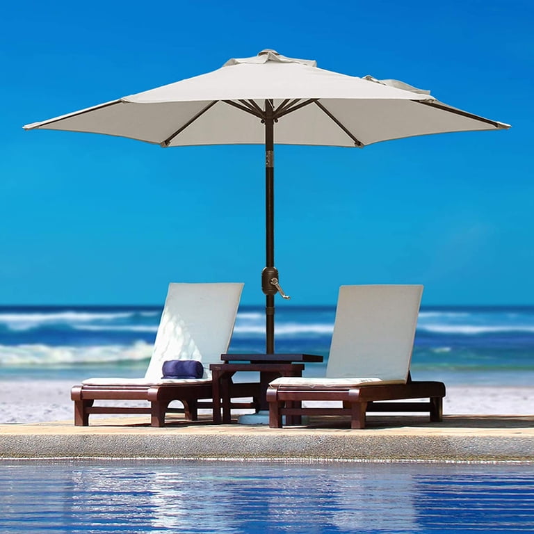 laurel canyon patio umbrella 4 Pcs 185 Lbs Offset Cantilever Base Heavy Duty Stand Filled with Water or Sand for Deck Pool&Lawn, Black Garden LAUREL CANYON 6.5ft Beach Umbrella