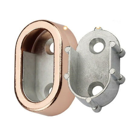 

Zinc Alloy Oval Closet Rod End Supports Wardrobe Flange Bracket Holder