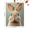 thumbnail image 3 of Qisvanset Framed Canvas Wall Art 12x16 Inch Earth Tone Bunny Botanical Kids Nursery Print Art, 3 of 5