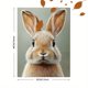 thumbnail image 3 of Qisvanset Framed Canvas Wall Art 12x16 Inch Earth Tone Bunny Botanical Kids Nursery Print Art, 3 of 5