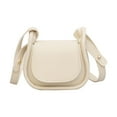thumbnail image 1 of Bolso de hombro de cuero Casual elegante portátil pequeño bolso bandolera para mujer Blanco Yuyangstore Bolso bandolera, 1 of 8