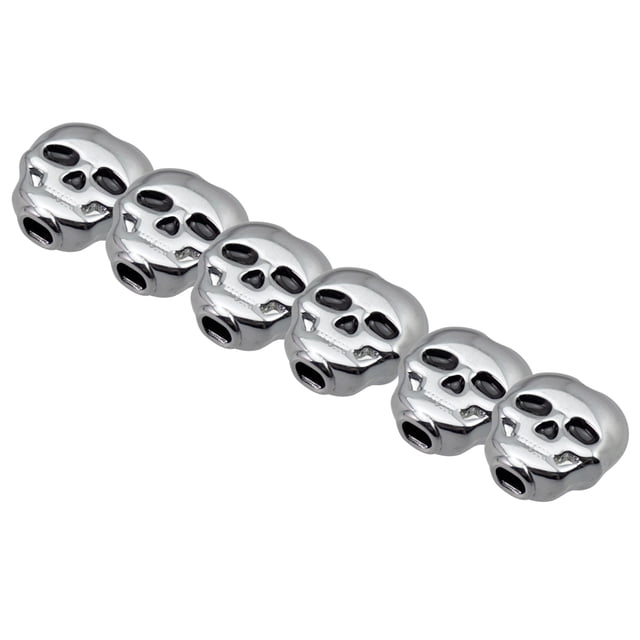 Reempzo de Cabeza de Botón de Forma Del Cráneo de Sunnimix 6PCs Botones de Guitarra Folk