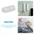 thumbnail image 3 of BEADCEST 20Ud Clips Auto Adhesivos Transparentes Para Organizador De Cables En Pared Y, 3 of 8