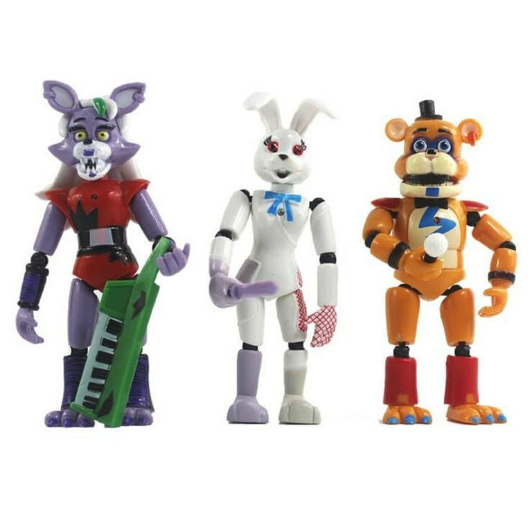 SIENTICE 11pcs / Set Five Nights at Freddys Game Fnaf Figure Funtime Freddy Foxy Sister Action Figures Gift Toys/A+C, Size: 15