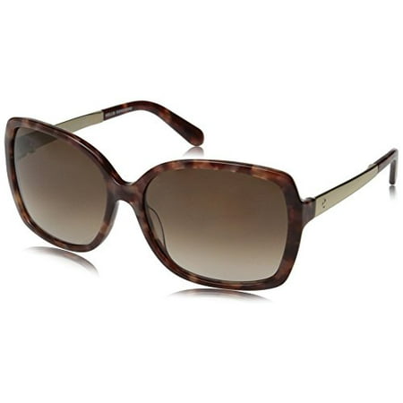 Kate Spade Women's Darilynn Square Sunglasses, Blush Tortoise & Brown Gradient, 58 mm