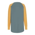 thumbnail image 5 of ATOYSOY Women's Loose Tops Dressy Tunic Fashion Color Block Pullover Spring Crew Neck Sweatshirts Workout Long Sleeve Shirts Winter Casual Raglan Blouse Green L, 5 of 5