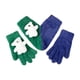 thumbnail image 4 of Guantes de invierno, mitones de nailon, guantes a juego para parejas, mitones cálidos y acogedores con forma de corazón. Verde Azul, 4 of 9