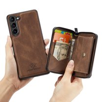 Dteck for Samsung Galaxy A14 5G Case with Magnetic Detachable Wallet Card Slots Holder Zipper Pocket PU Leather Protective Back Shell Phone Case for Samsung Galaxy A14 5G,
Brown