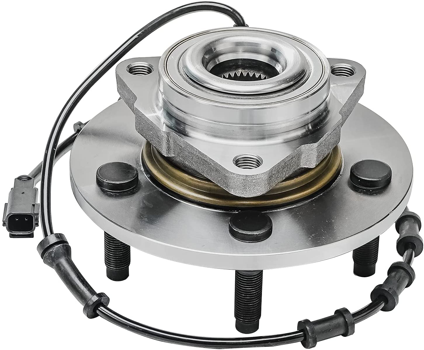 Detroit Axle - 2 Front Wheel Bearing Hubs for 2002-2005 Dodge Ram 1500, Replacement 2003 2004 Ram 1500 4-Wheel ABS Wheel Bearing and Hubs Assembly, Pair Hubs