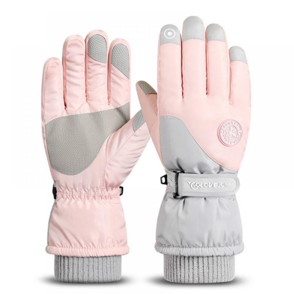 Womens Pink Ski Gloves Size 6 