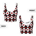 thumbnail image 6 of Women Sexy Sports Vest Poker Cards Symbols Female Streetwear Sport Lingerie Tee Crop Top, 6 of 7