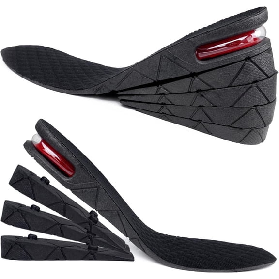 Height Increase Insoles for Men Women, Adjustable Invisible Shoe Lifts & Height Boosters, Fits Dress Shoes & Casual Footwear - Height Increase Soles & Inserts