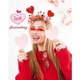 thumbnail image 4 of Dolkoic Valentines Heart Headband and Heart Sunglasses for Valentine's Day Halloween Party Accessoires, 4 of 8