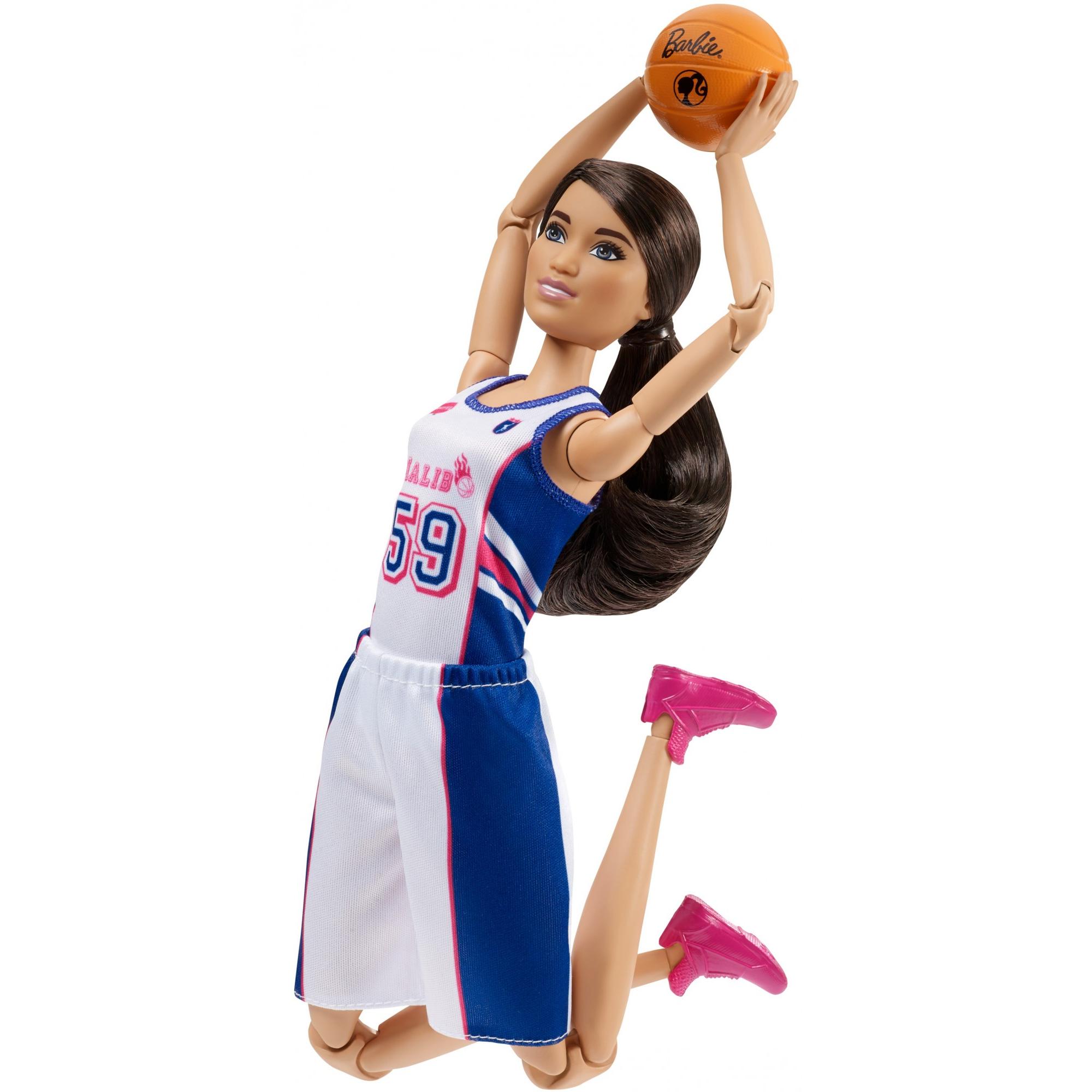 Barbie Made to Move Basketball Player Doll, Brunette - image 4 of 7