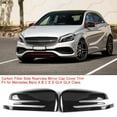 thumbnail image 5 of Side Door Mirror CoverCarbon Fiber Side Rearview Rearview Mirror Cover Rearview Mirror Cap Streamlined Design, 5 of 5