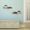 thumbnail image 3 of 2 Peices Floating Shelf & Magnetic Key Hook Wall Mounted Holder Rack, 3 of 5