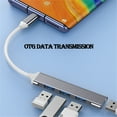 thumbnail image 5 of USB C Hub 4 Multi-Port USB Type-C Hub with USB2.0 USB3.0 OTG Function USB Splitter Adapter for Win7/8/10, 5 of 8