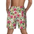 thumbnail image 4 of Daiia Rose Flowers Mens Swim Trunks Swim Shorts Quick Dry Swim Shorts with Mesh Lining Pockets-Medium, 4 of 9