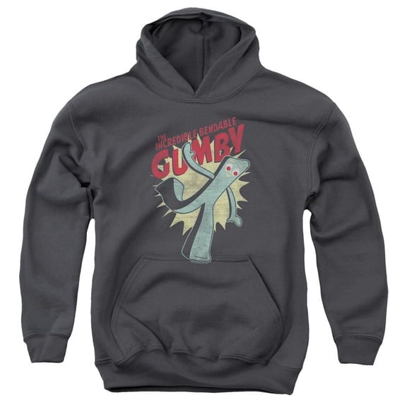 Gumby - Bendable - Youth Hooded Sweatshirt - Medium