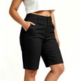 thumbnail image 6 of hlysgo Womens Golf Shorts UPF 50+ Hiking Shorts Lightweight Outdoor Stretchy Athletic Shorts with Pockets Black,2xL, 6 of 6