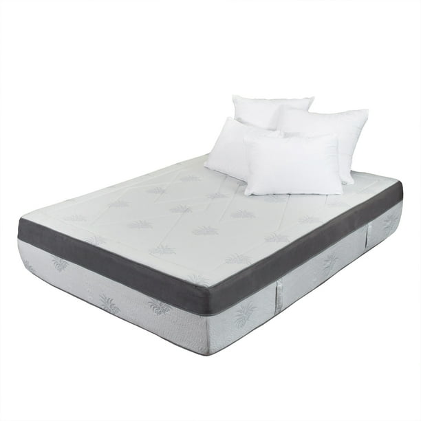 Aloe Gel Infused Memory Foam 15 Inch Queen Size Mattress Aloe Gel Infused Memory Foam 15 Inch
